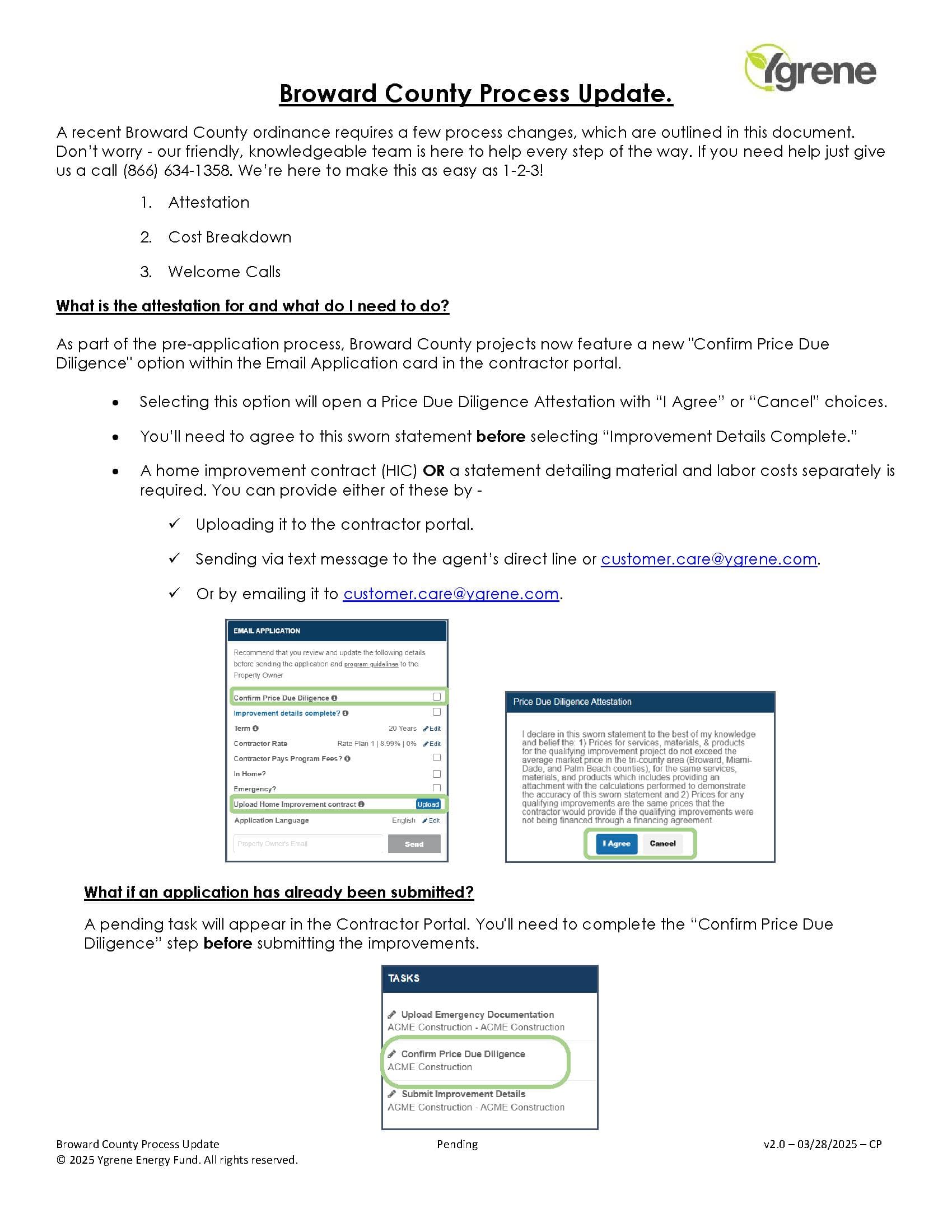 Broward County Price Disclosure Form Requirements