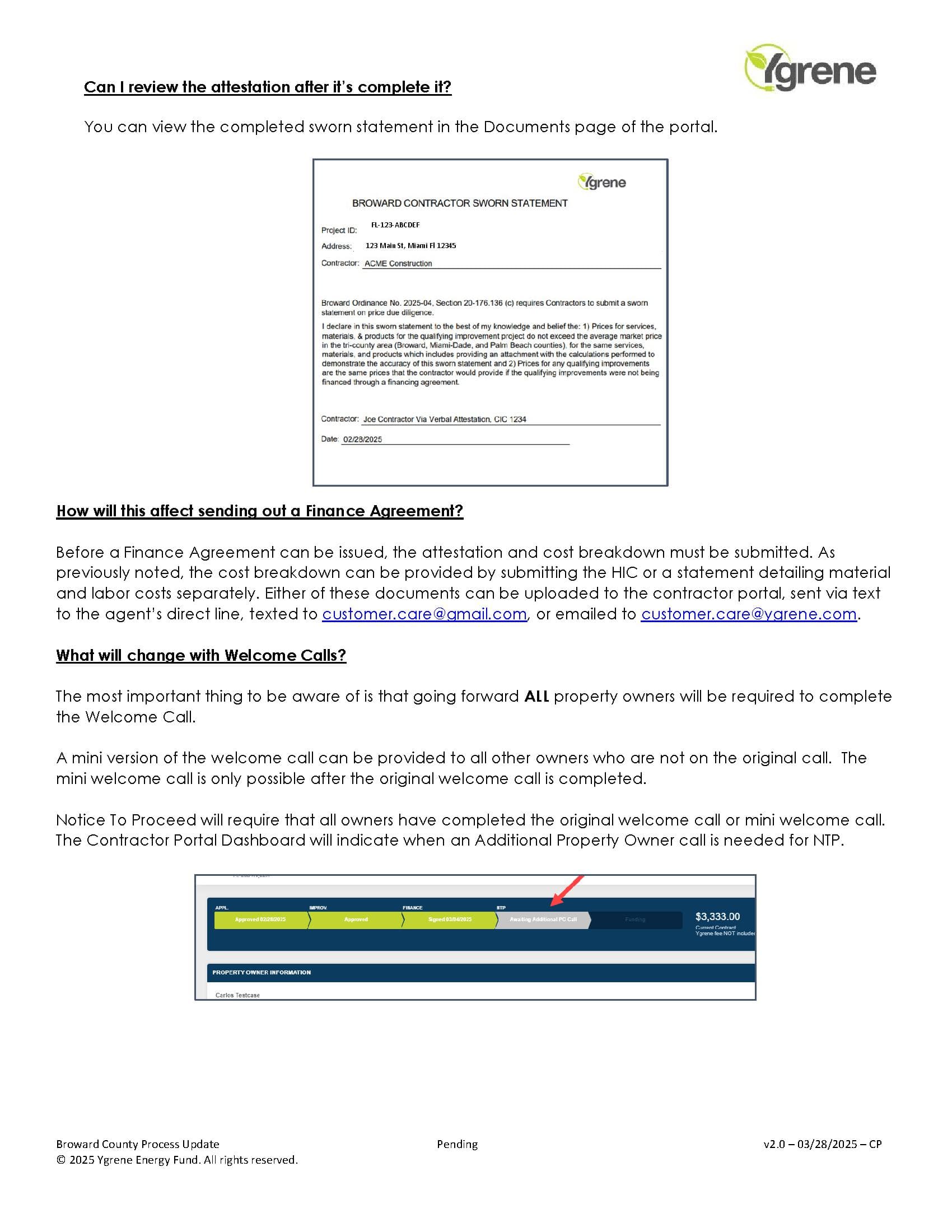 Contractor Portal Broward County Updates